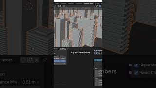 Create A City In Blender under 1 Min #3d #renderings #tutorial