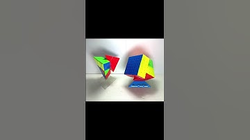 Stop Motion Animation Pyraminx vs. 6x6 Like a 2x2 Race!