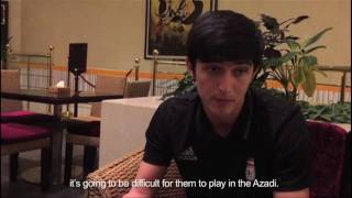 Sardar Azmoun tells Korea Republic what to expect at Iran's Azadi Stadium.