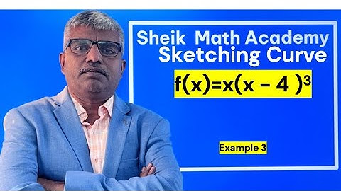 Sketching Curve - f(x)= x(x-4)^3   - Example 3
