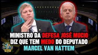 Ministro da Defesa José Mucio diz que tem medo do deputado Marcel Van Hattem
