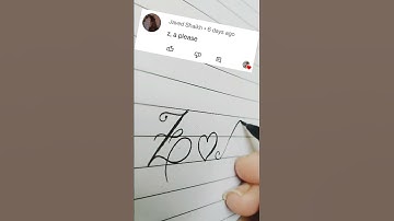letter Z and A in beautiful style #youtubeshorts #letter #shorts #viral