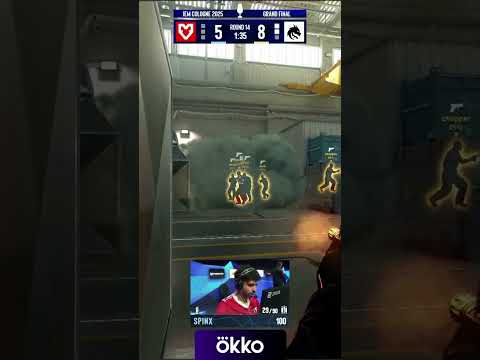 Три фрага вслепую – Spinx раздаёт через смок #esl #cs #кс #counterstrike #csgo