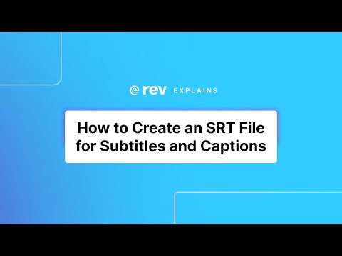 Video: How To Make Subtitles Srt