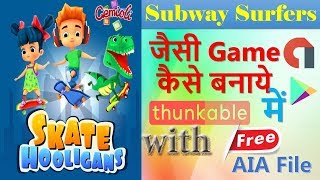 How To Create  subway surfers Game in Thunkable | Free AIA | Thunkable Tutorials | Tech Port | screenshot 2