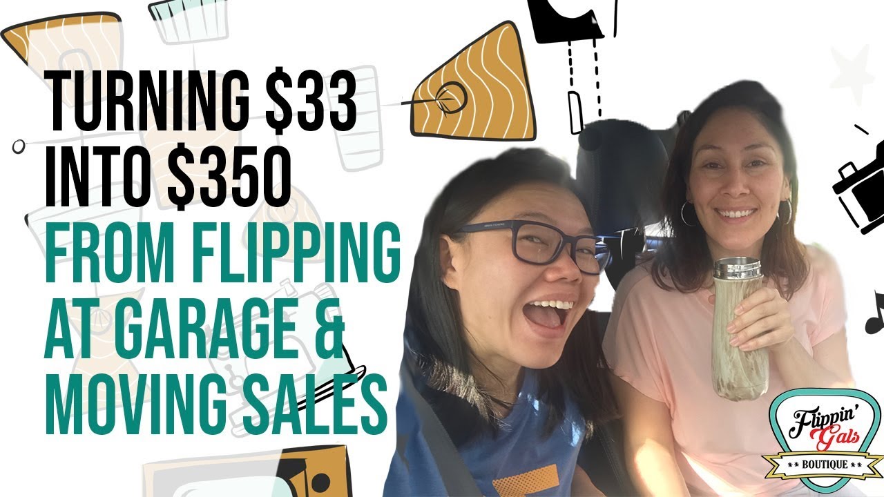 Turn $33 into $350 in 3 hours in a Garage Sale Flip trash talk production