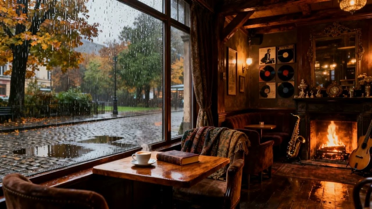 Soft Jazz in the Melancholic Rain - Study & Work Environment...