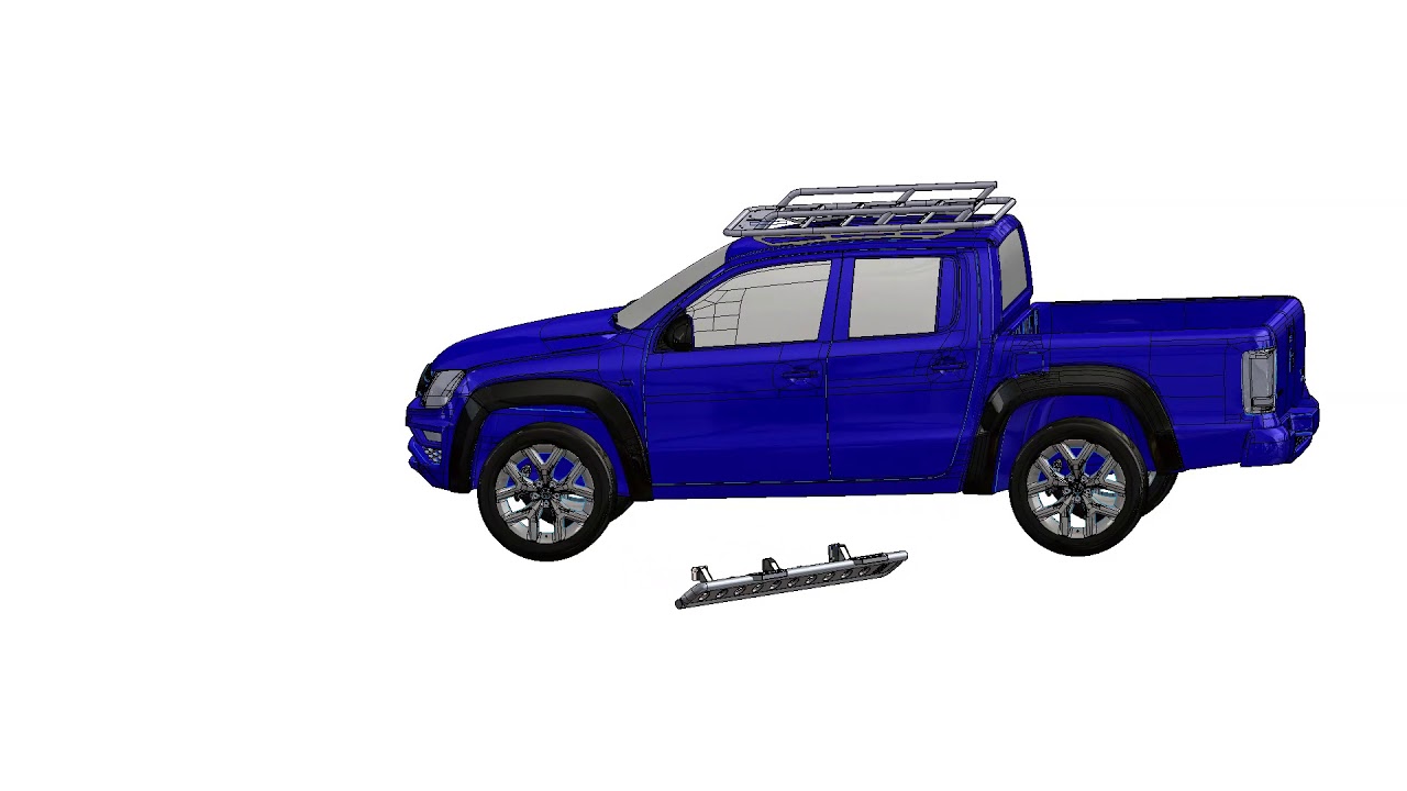 Einen neuen Dachgepäckträger und Rockslider für den VW Amarok gibt es jetzt  bei Horntools.