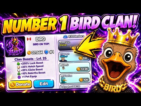 🥇 WE BECAME THE #1 CLAN in CLICKER SIMULATOR (ROBLOX)