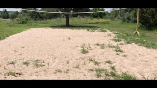 How to Build a Sand Volleyball Court *IN YOUR YARD* In Less than 2 Hours