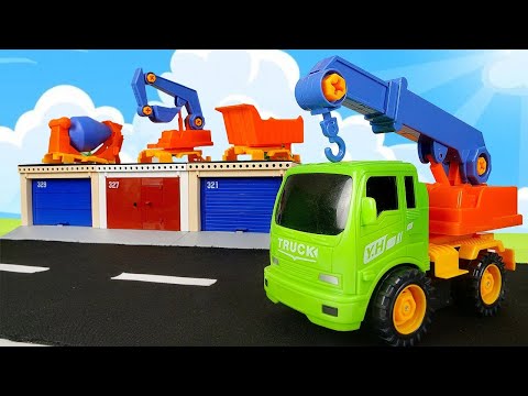 Die Spielzeug Baumaschinen. 2 Folgen am Stück