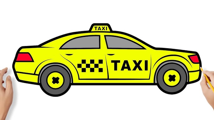 Drawing tutorial. How to draw taxi. Education and activity page for  preschool and school children. Kids worksheet. Step by step art lessons  with car. Vector illustration. 27929894 Vector Art at Vecteezy