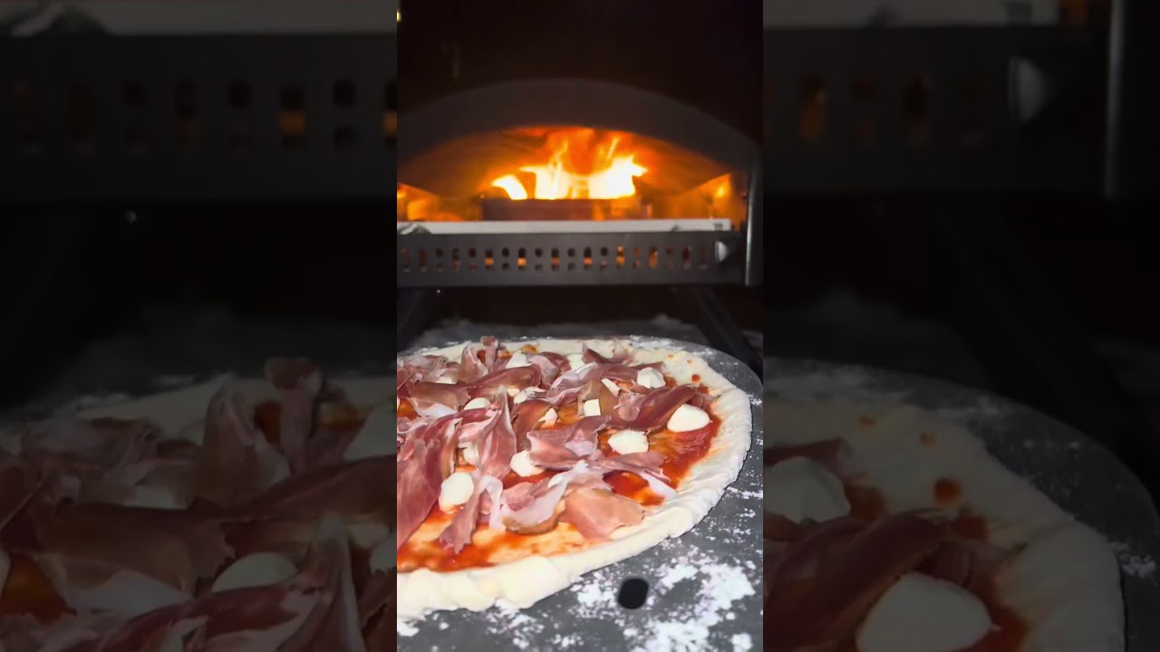Fire, snow, and pizza – the trifecta of winter bliss! 🍕🔥❄️ Bertello SimulFIRE Outdoor Pizza Oven ⁠