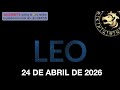 Horóscopo Diario - Leo - 24 de Abril de 2026.