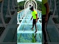 Sky Suspended Glass Bridge Mopping #glassarchitecture #glassbridge #glass #memes #glassstructure