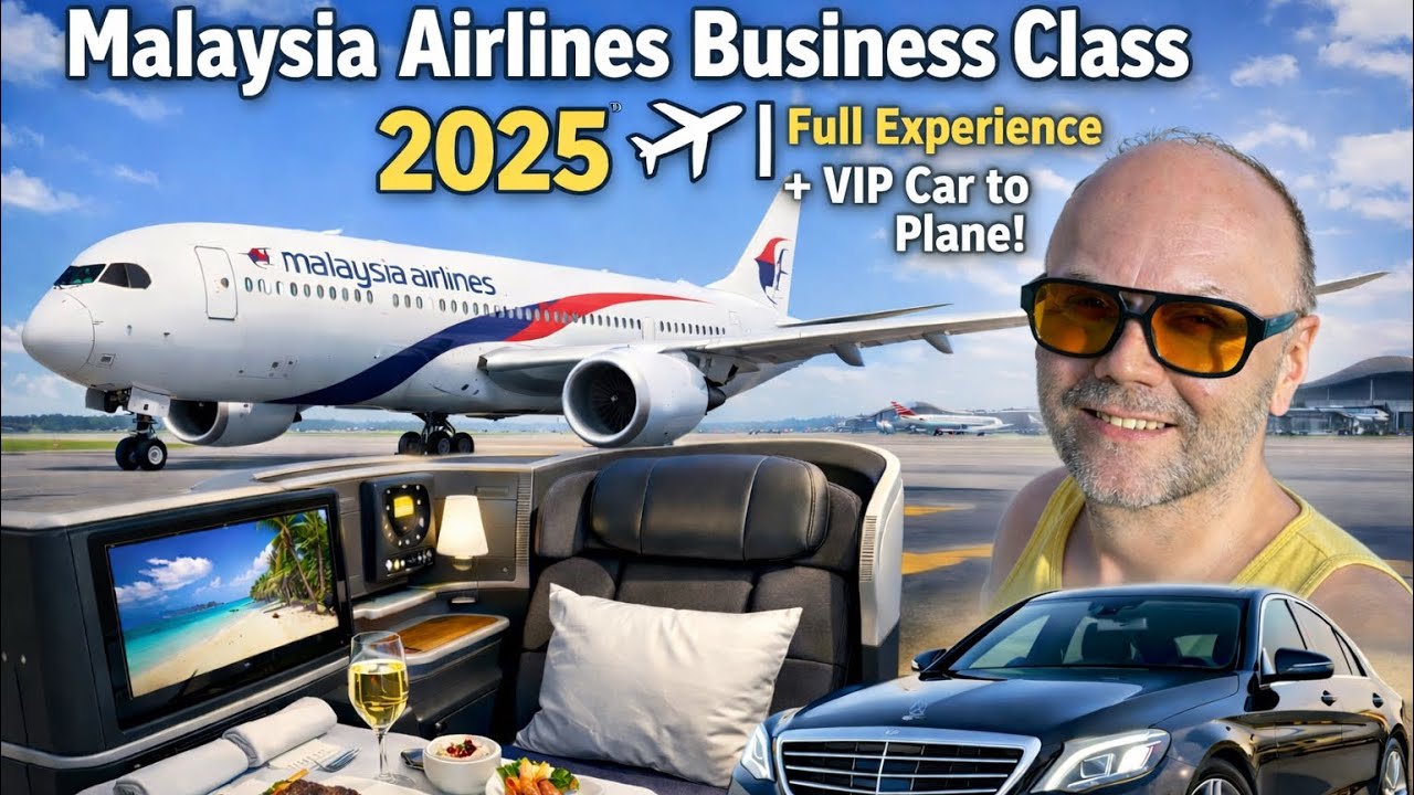 Malaysia Airlines Business Class 2025 ✈️ | Full Experience + VIP Car to Plane!