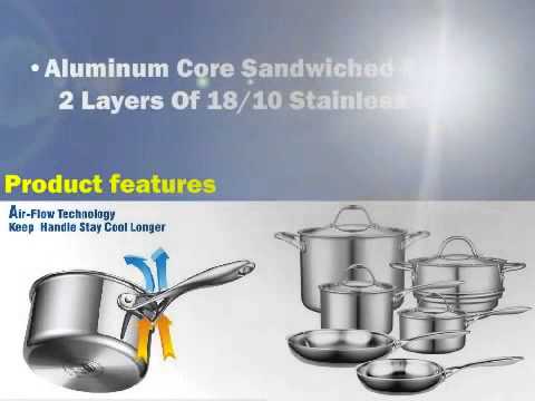 Cooks Standard NC-00210 Multi-Ply Clad Stainless-Stainless Steel 10