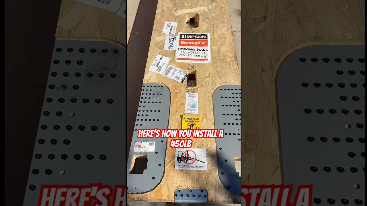 How to install 450lb strong wall! #homebuyers #homeownership #framinglife #diy