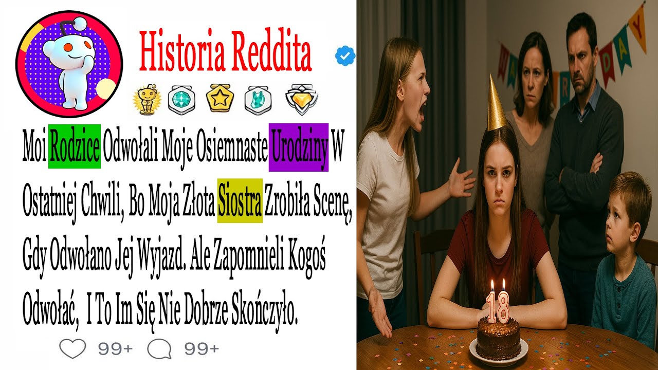 Moi Rodzice Odwołali Moje Osiemnaste Urodziny W Ostatniej Chwili, Bo Moja Złota ....#HistorieZdrady