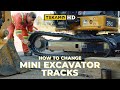 Learn How to Change Your MINI EXCAVATOR Tracks in Minutes!