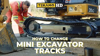 تعرف على كيفية تغيير مسارات MINI EXCAVATOR في دقائق!