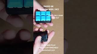 Parks 6 Custum Keys  Customizable Shortcut Keyboard  Midi Note Cc Mcp  Volume Media Control