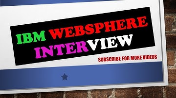 WebSphere  Interview Questions and Answers (Yes, We
