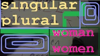 Learn English Language - Singular & Plural - women woman goose geese sheep hero heroes