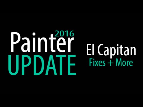 Painter 2016 Update 1 - Fixes El Capitan Mac OS Problems! - Painter 2016 Update 1 - Fixes El Capitan Mac OS Problems!