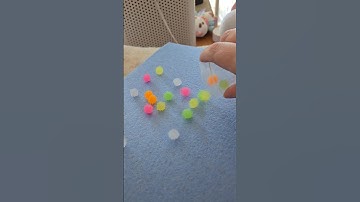 Making a needle felt soot sprite with accurate sugar star konpeito beads! #felting #craft #ghibli