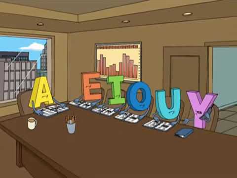 family guy- A E I O U Y