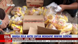 Ibu-Ibu Berebut Minyak Goreng Murah #iNewsRoom 28/01