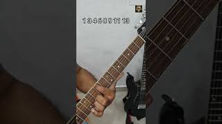 How to play Fminor Scale On 6 String Guitar Tutorial For Beginners|Fminor Scale on Single String  🎸🔥