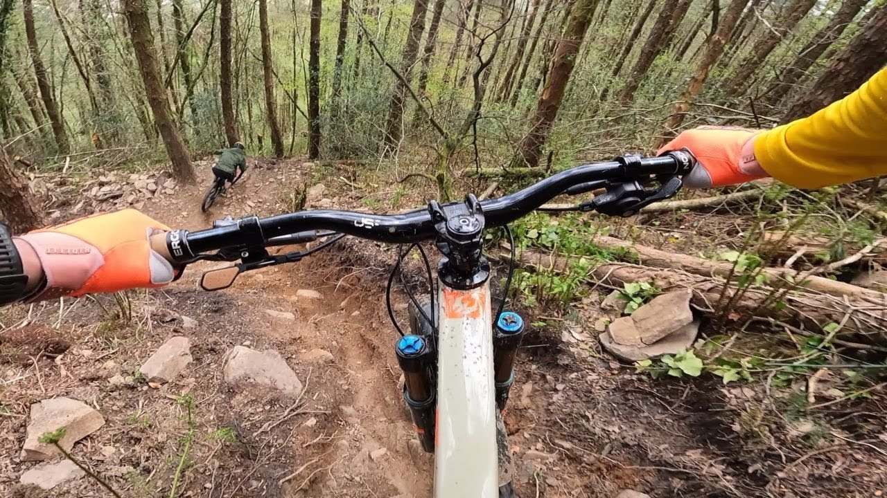 Super steep track at Wyllie Bike Park | April 2024