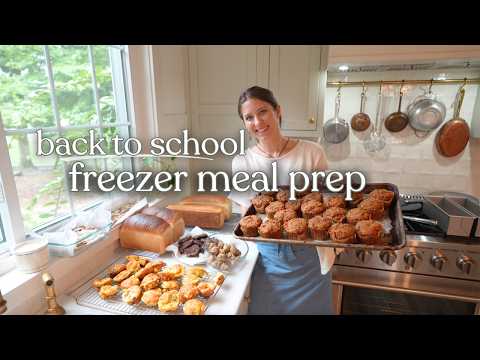 Freezer Meal Prep Marathon BACK TO SCHOOL 8 Lunchbox staples easy breakfasts healthy snacks
