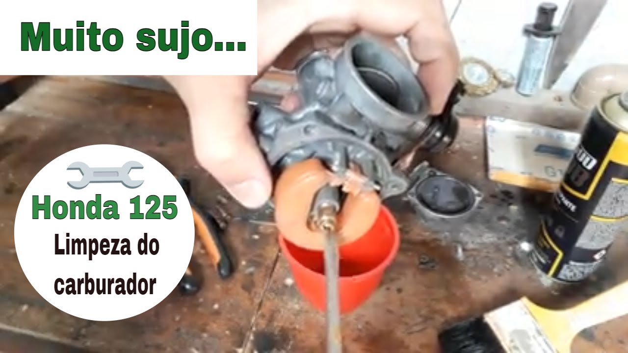 Limpeza do Carburador da Honda Biz 125 cc / Regulagem do carburador segurando a lenta...