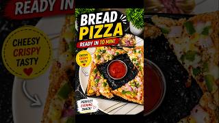 Quick &amp; Easy Bread Pizza | 10 Min Cheesy Snack Recipe | No Oven Needed #shorts #pizza