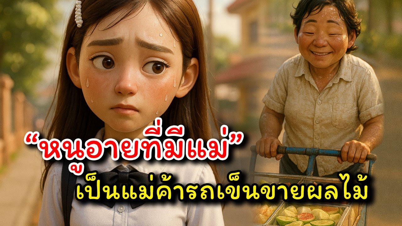 “หนูอายที่มีแม่” เป็นแม่ค้ารถเข็นขายผลไม้