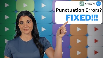 How to Fix Your Punctuation Errors Using AI | ChatGPT Tutorial