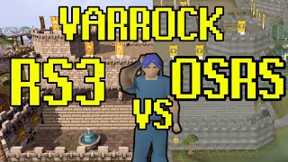 Comparing Varrock in OSRS and RS3