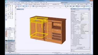 Tischler CAD Software ElementsCAD für Vectorworks - Reihenschrankfunktion