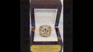 NFL 1971 Dallas Cowboys Super Bowl VI World Championship Ring, Custom Championship Ring