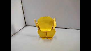 How To Make A Paper Origami Pokemon Psyduck Easy | Origami Pokemon Psyduck
