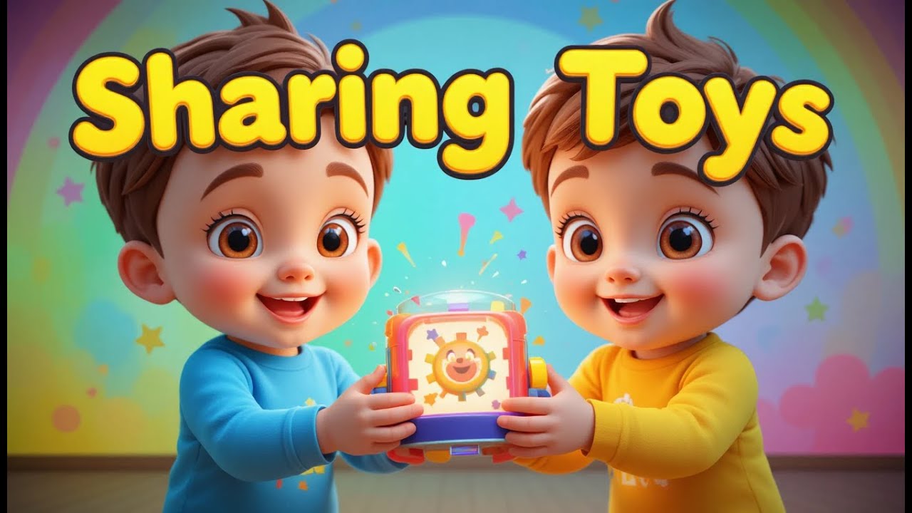 Sharing Toys Song for Kids 🧩 | Learn to Share | Toddler Animation 3 Years Old