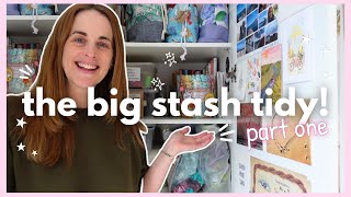 Tackling my chaotic yarn and craft storage situation - one cupboard at a time!