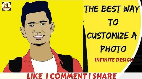 PART - 1 Vector art  [cartoon look] Step by step in Infinite Design || Full HD Experience