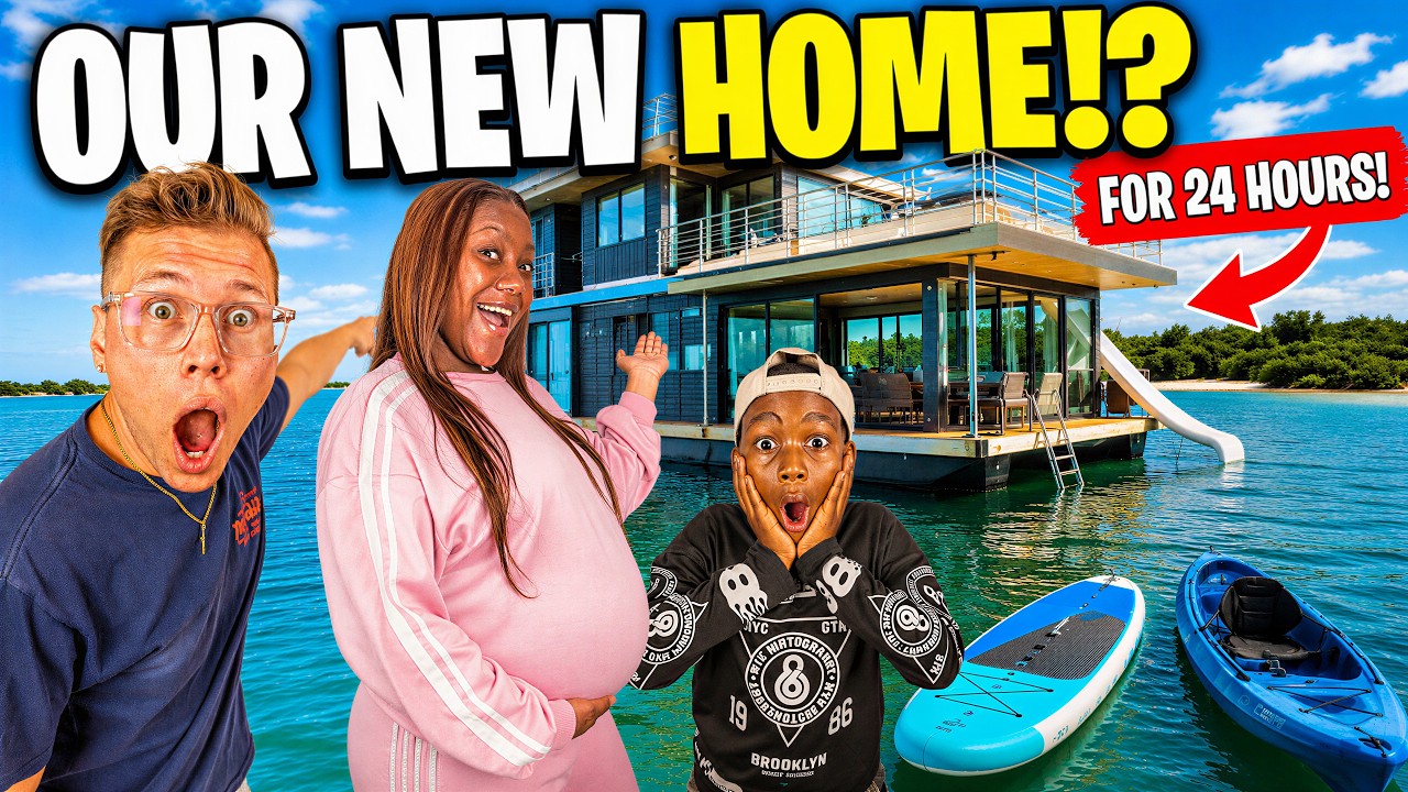 We Lived on a Floating House for 24 Hours!