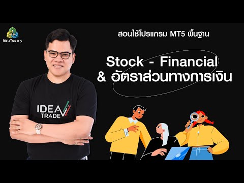 10 สอนใช้โปรแกรม MT5 เบื้องต้น : Stock - Financial & อัตราส่วนทางการเงิน