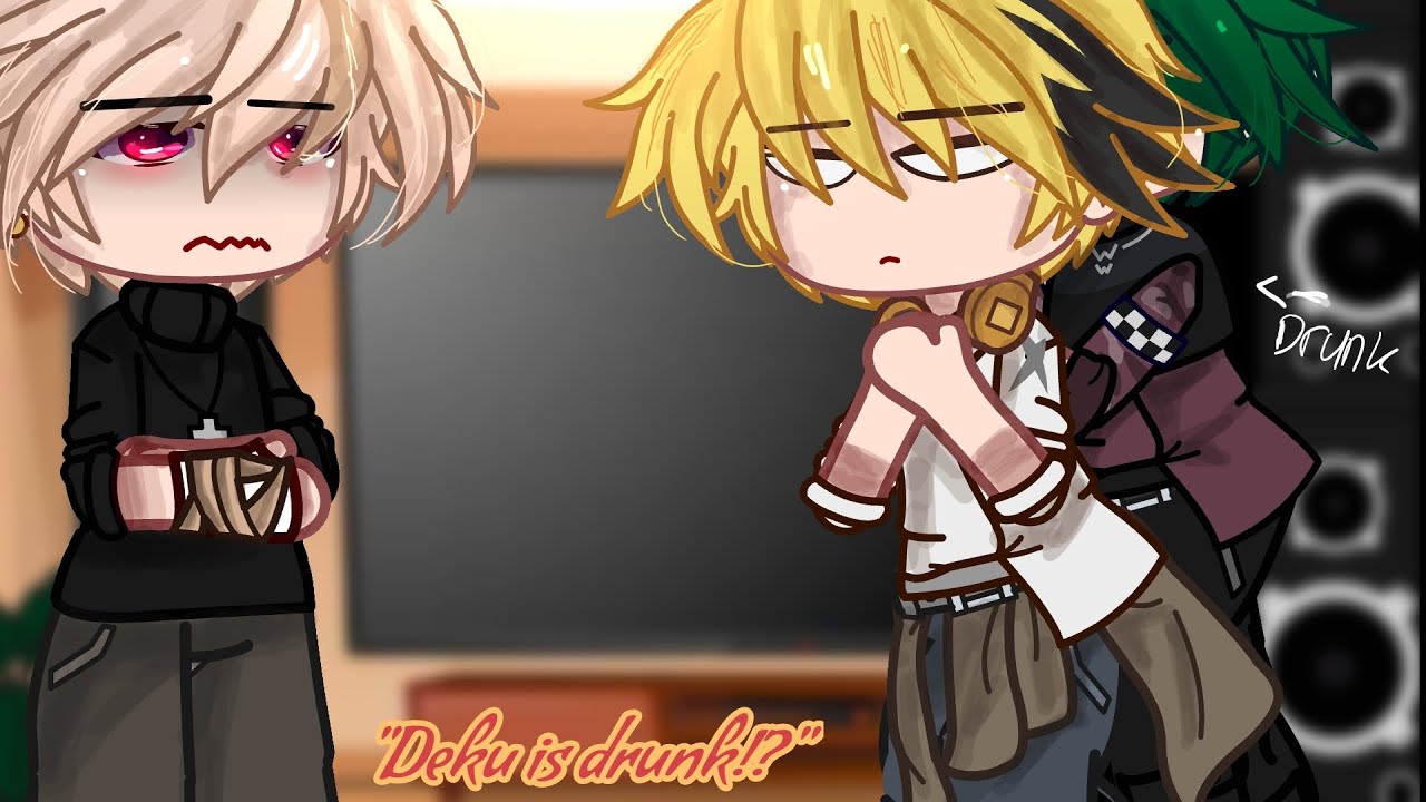 "Deku is Drunk!?" // Bakudeku // Older AU // alittle jealous bakugou and drunk deku.