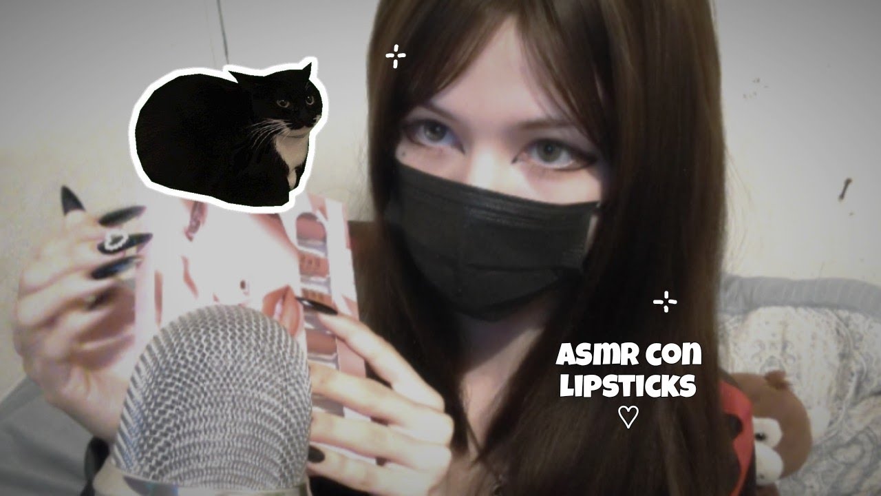 asmr español ♡ con lipsticks / labiales YouTube
